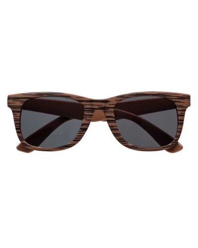 Occhiali da sole effetto legno Marrone Scuro