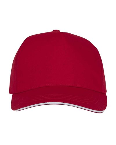 Cappellino con visiera sandwich 5 pannelli