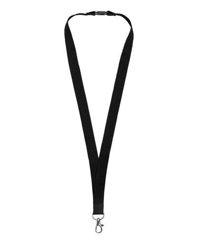 Lanyard in cotone Dylan Nero