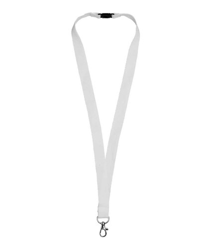 Lanyard in cotone Dylan Bianco