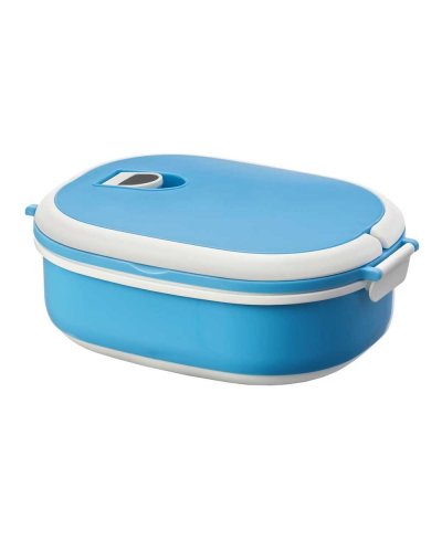 Porta pranzo con presa d'aria Blue / Solido Bianco