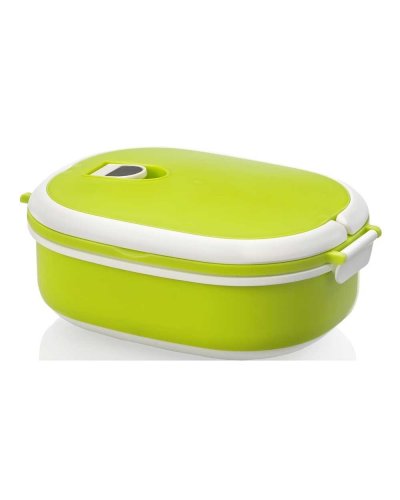 Porta pranzo con presa d'aria Verde / Solido Bianco