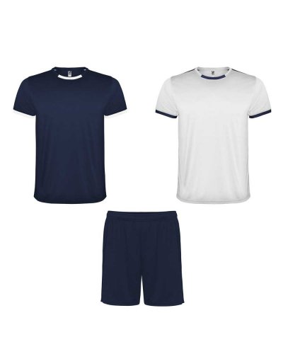 Completo sportivo Racing Bianco/Blu navy
