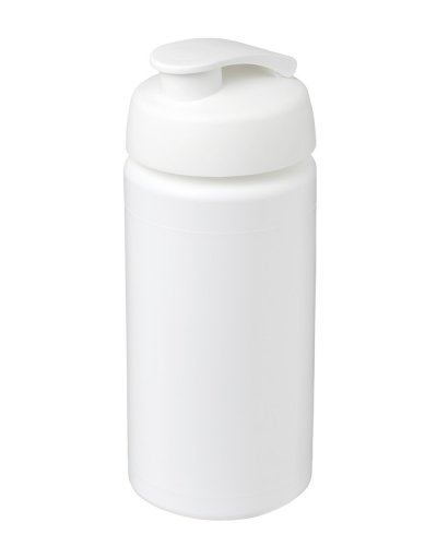 Borraccia Plus 500 ml coperchio a scatto ed impugnatura Solido Bianco