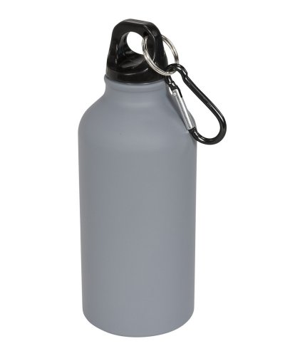 Borraccia sportiva da 400 ml opaca con moschettone Oregon