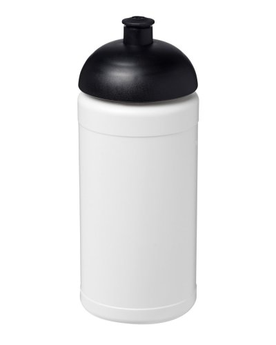 Borraccia sportiva Plus 500 ml coperchio a cupola Bianco / Nero