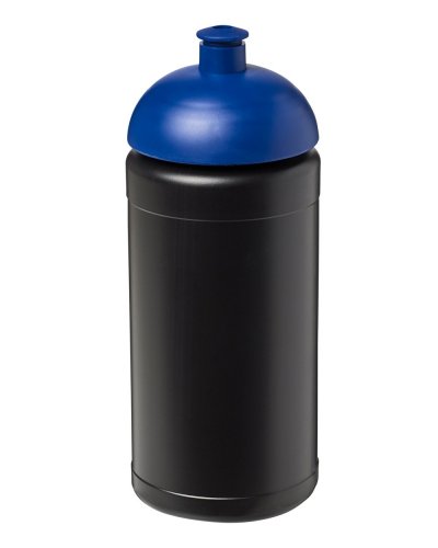 Borraccia sportiva Plus 500 ml coperchio a cupola Nero / Blu Scuro