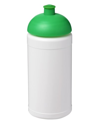Borraccia Plus 500 ml coperchio a cupola ed impugnatura Bianco / Verde