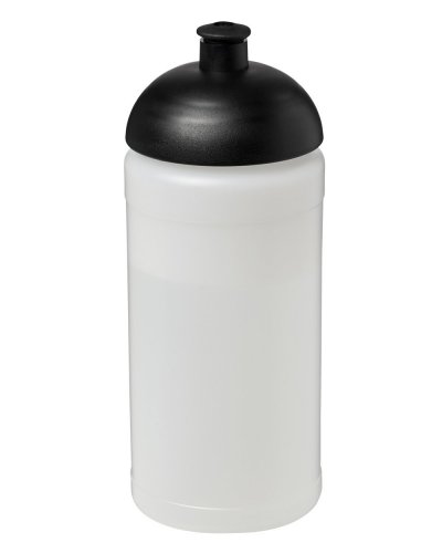 Borraccia Plus 500 ml coperchio a cupola ed impugnatura Trasparente / Nero