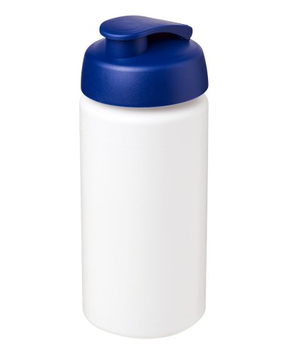 Borraccia Plus 500 ml coperchio a scatto Solido Bianco / Blu