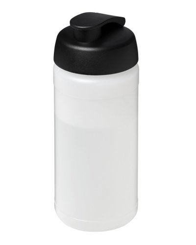Borraccia Plus 500 ml coperchio a scatto Trasparente / Nero
