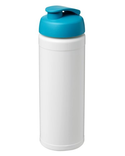Borraccia Plus 750 ml coperchio a scatto ed impugnatura Solido bianco / Acqua