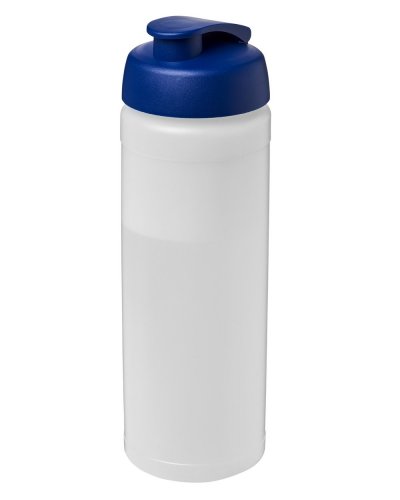 Borraccia Plus 750 ml coperchio a scatto ed impugnatura Trasparente / blue