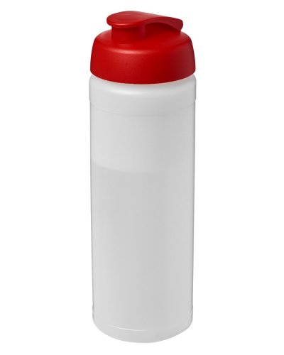 Borraccia Plus 750 ml coperchio a scatto ed impugnatura Trasparente / Rosso