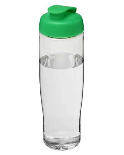 Borraccia sportiva 700 ml coperchio a scatto Trasparente / Verde