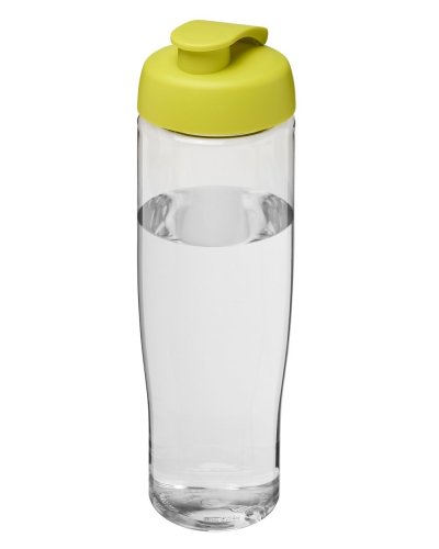 Borraccia sportiva 700 ml coperchio a scatto Trasparente / Lime