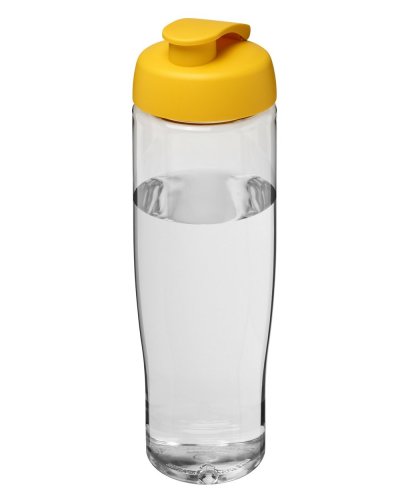 Borraccia sportiva 700 ml coperchio a scatto Trasparente / Giallo