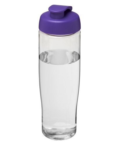 Borraccia sportiva 700 ml coperchio a scatto Trasparente / Porpora