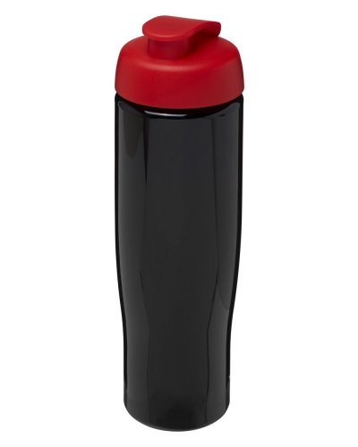 Borraccia sportiva 700 ml coperchio a scatto Nero / Rosso