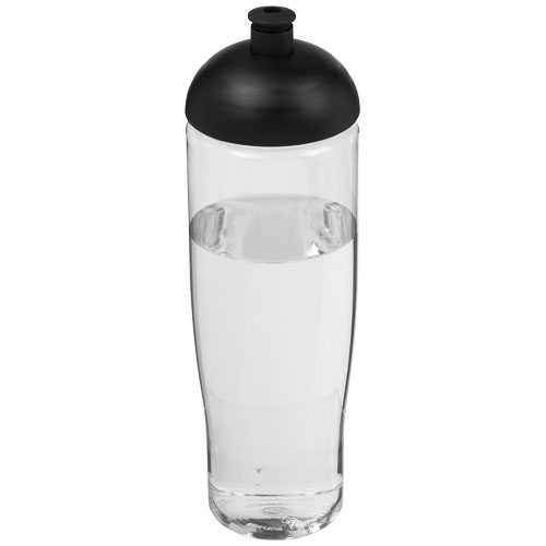 Borraccia sportiva da 700 ml con coperchio a cupola Trasparente / Nero