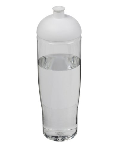 Borraccia sportiva da 700 ml con coperchio a cupola Trasparente / solido bianco