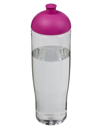 Borraccia sportiva da 700 ml con coperchio a cupola Trasparente / Rosa