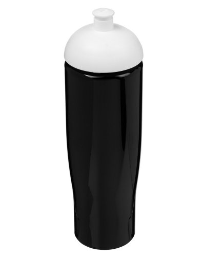 Borraccia sportiva da 700 ml con coperchio a cupola Nero / Bianco