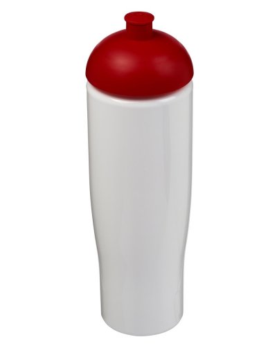 Borraccia sportiva da 700 ml con coperchio a cupola Solido Bianco / Rosso