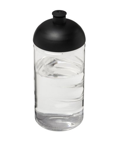 Borraccia H2O Bop da 500 ml con coperchio a cupola Trasparente / Nero