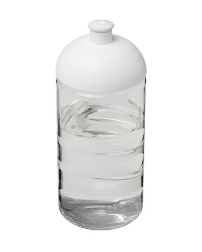 Borraccia H2O Bop da 500 ml con coperchio a cupola Trasparente / solido bianco