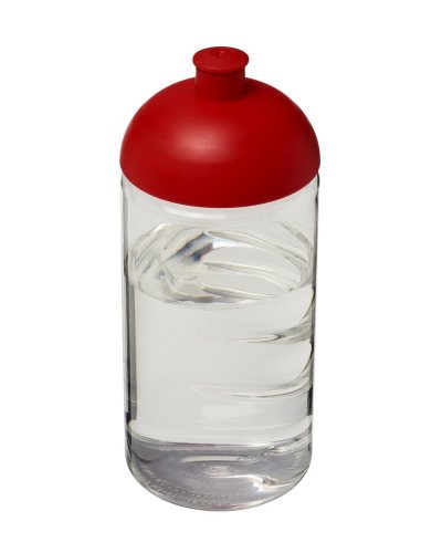 Borraccia H2O Bop da 500 ml con coperchio a cupola Trasparente / Rosso