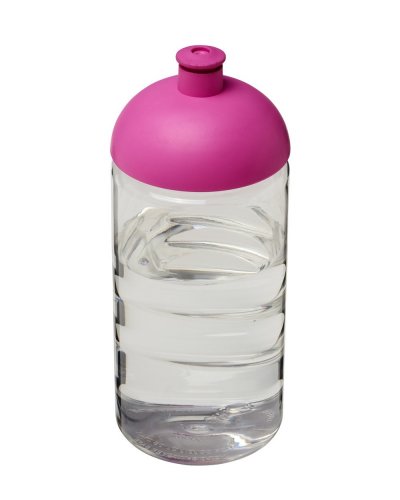 Borraccia H2O Bop da 500 ml con coperchio a cupola Solido bianco / Rosa