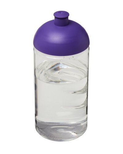 Borraccia H2O Bop da 500 ml con coperchio a cupola Solido bianco / Porpora