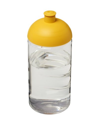 Borraccia H2O Bop da 500 ml con coperchio a cupola Trasparente / Giallo
