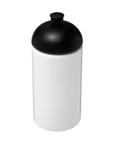 Borraccia H2O Bop da 500 ml con coperchio a cupola Solido Bianco / Nero