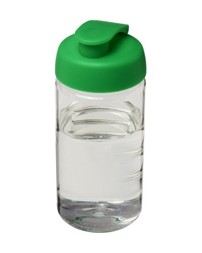Borraccia sportiva H2O Bop da 500 ml con coperchio a scatto Trasparente / Verde