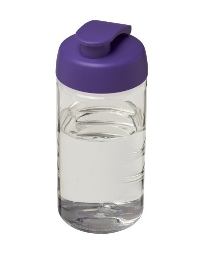 Borraccia sportiva H2O Bop da 500 ml con coperchio a scatto Trasparente / Porpora