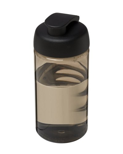 Borraccia sportiva H2O Bop da 500 ml con coperchio a scatto Charcoal / Nero