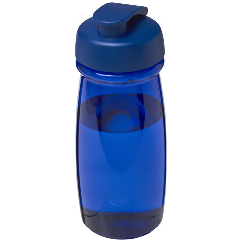 Borraccia sportiva da 600 ml con coperchio a scatto Solido Bianco / Nero