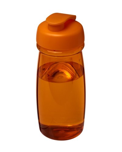 Borraccia sportiva da 600 ml con coperchio a scatto Arancio