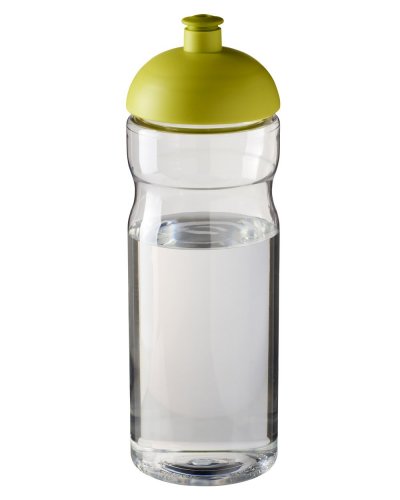 Borraccia sportiva Base da 650 ml con coperchio a cupola Trasparente / Lime