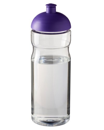 Borraccia sportiva Base da 650 ml con coperchio a cupola Trasparente / Porpora