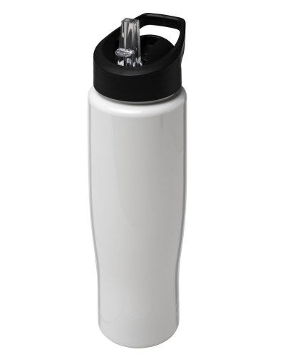 Borraccia sportiva da 700 ml con beccuccio Solido Bianco / Nero