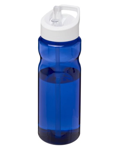 Borraccia sportiva da 650 ml con beccuccio Blue / Solido Bianco
