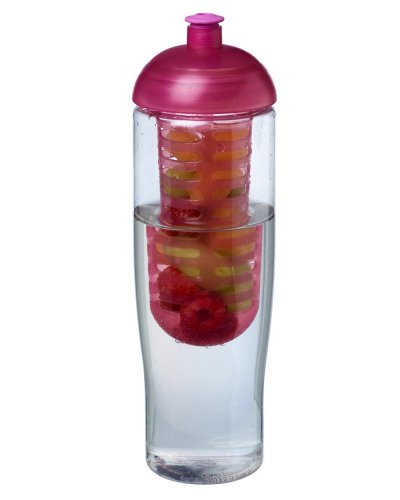 Borraccia da 700 ml coperchio a cupola e infusore Trasparente / Rosa
