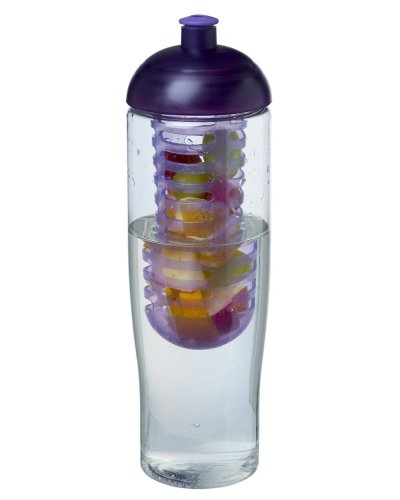 Borraccia da 700 ml coperchio a cupola e infusore Trasparente / Porpora
