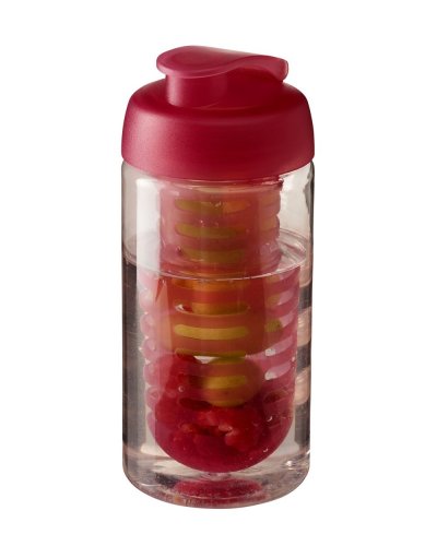 Borraccia H2O Bop da 500 ml con coperchio a scatto e infusore