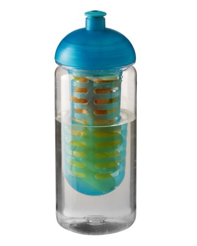 Borraccia da 600 ml con coperchio a cupola e infusore Trasparente / Aqua