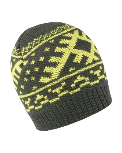 CAPPELLO IN MAGLIA NORDIC Dark spruce/lime