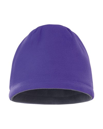 Berretto in pile reversibile Skull Purple/charcoal